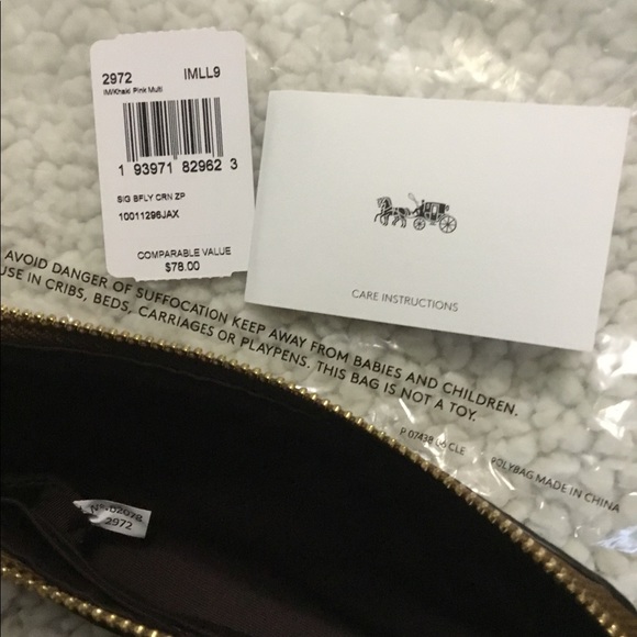 Coach Wristlet With Butterfly Print - Picture 10 of 10